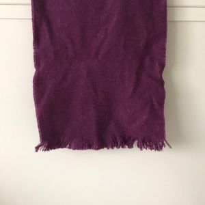 100% Lambswool Purple Scarf